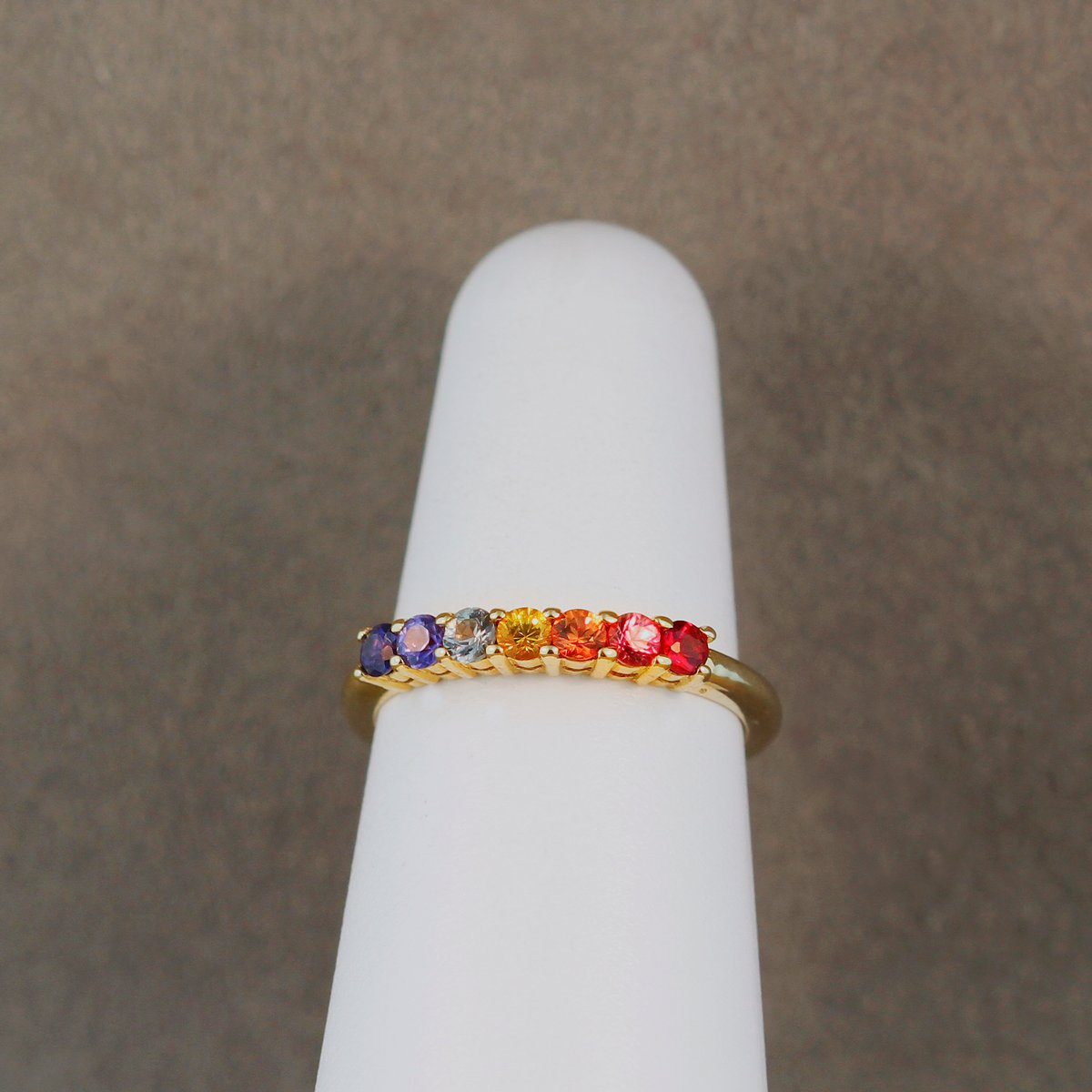 Rainbow Sapphire Band